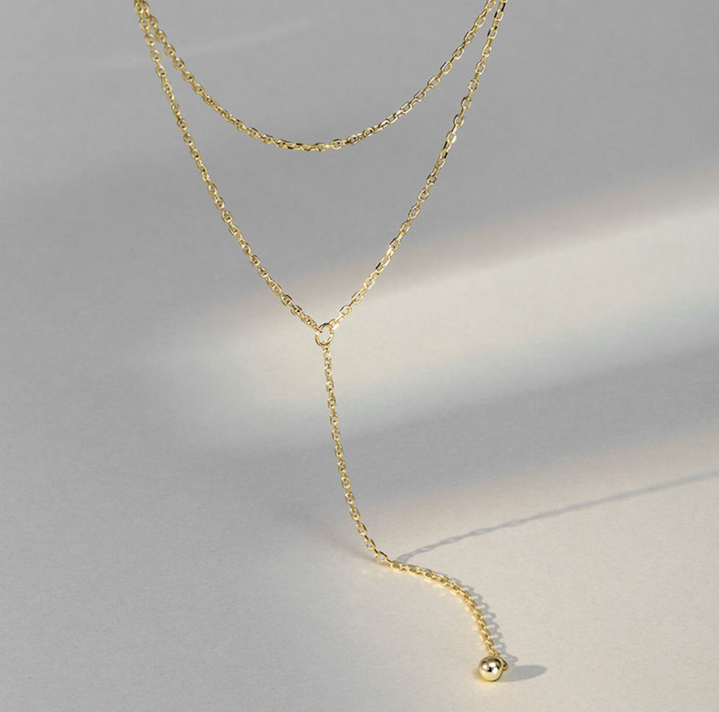 Lunara Layered 925 Sterling Silver Dainty Necklace