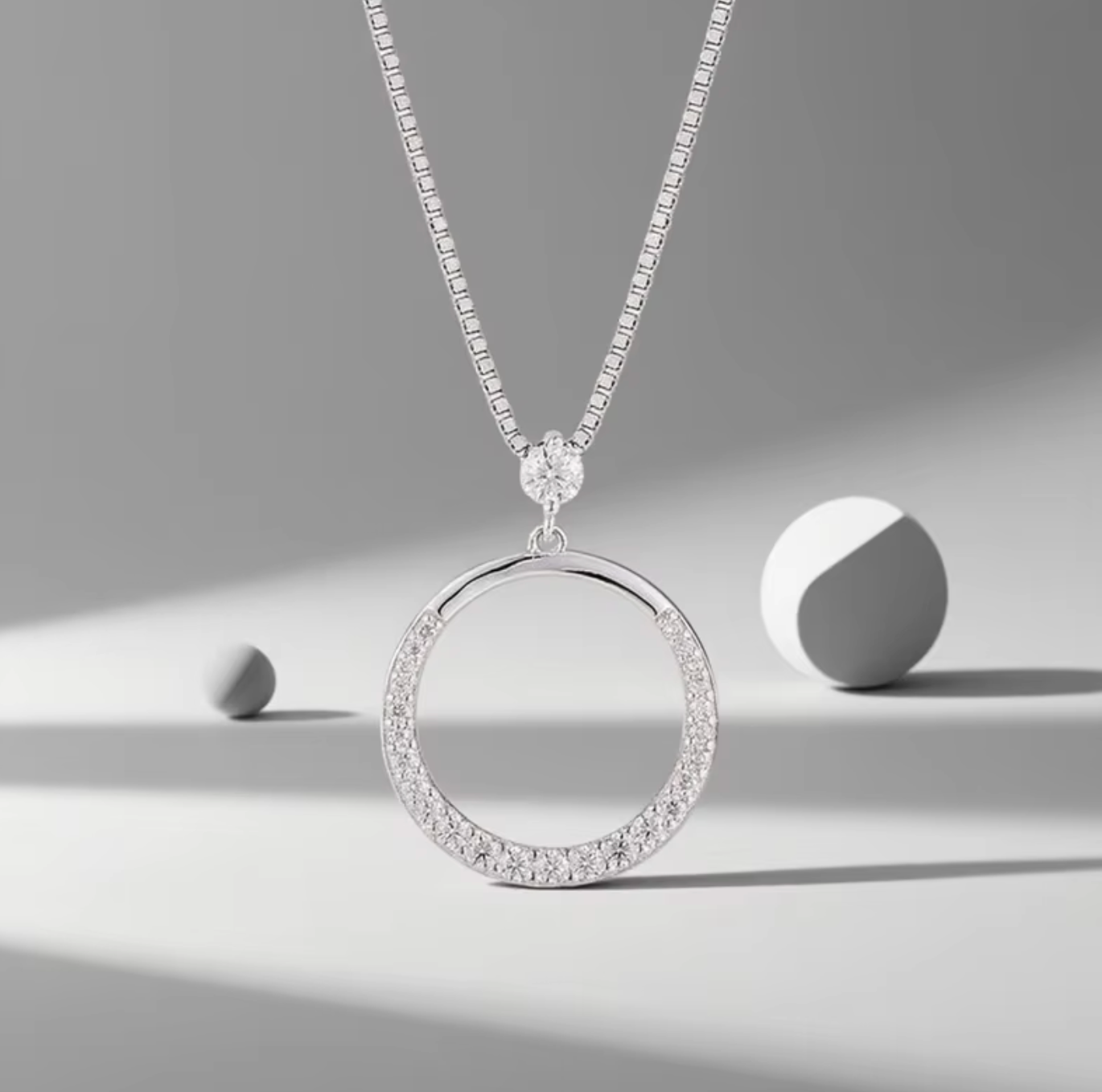 Celestia Moissanite 925 Sterling Silver Classic Necklace