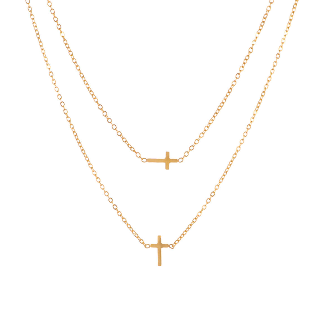 Amelia Dainty 18K Gold-Plated Tiny Chain Necklace