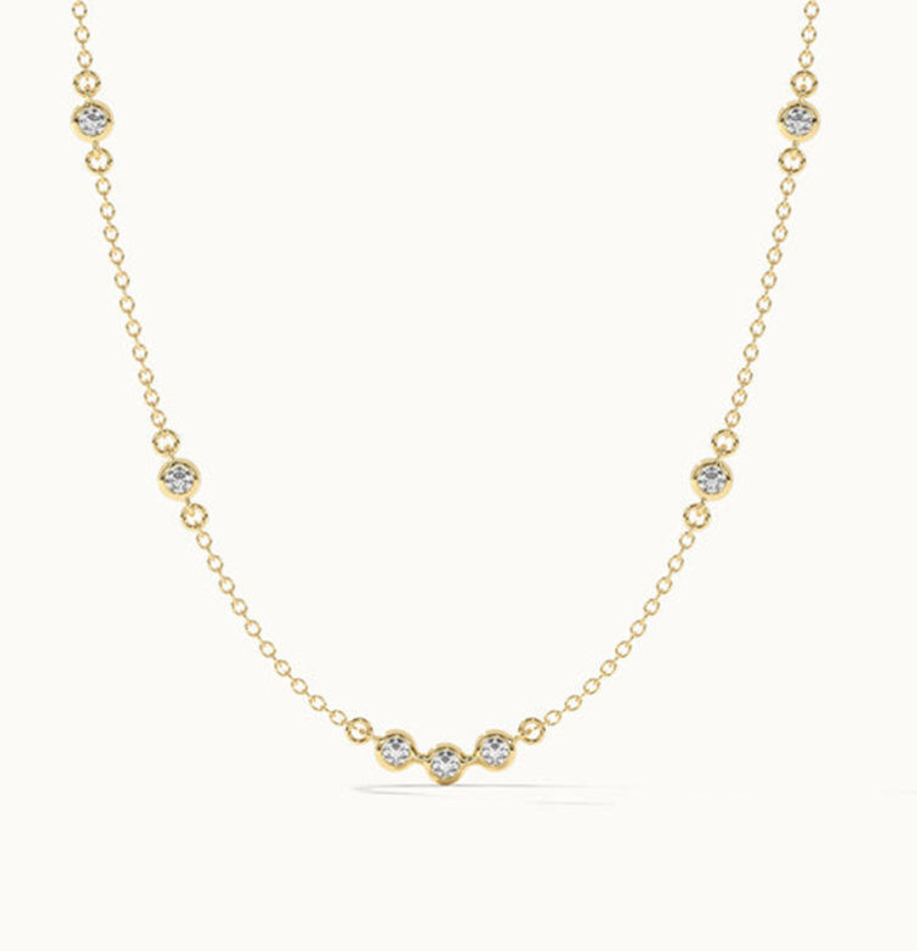 Lunelle Fine Round Zircon Pendant Necklace