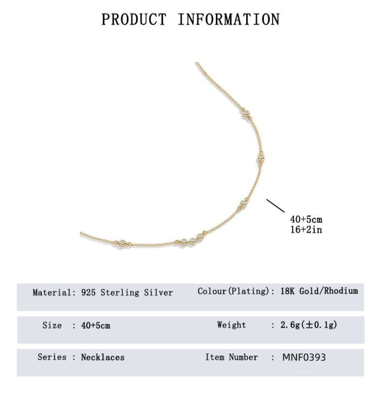 Lunelle Fine Round Zircon Pendant Necklace