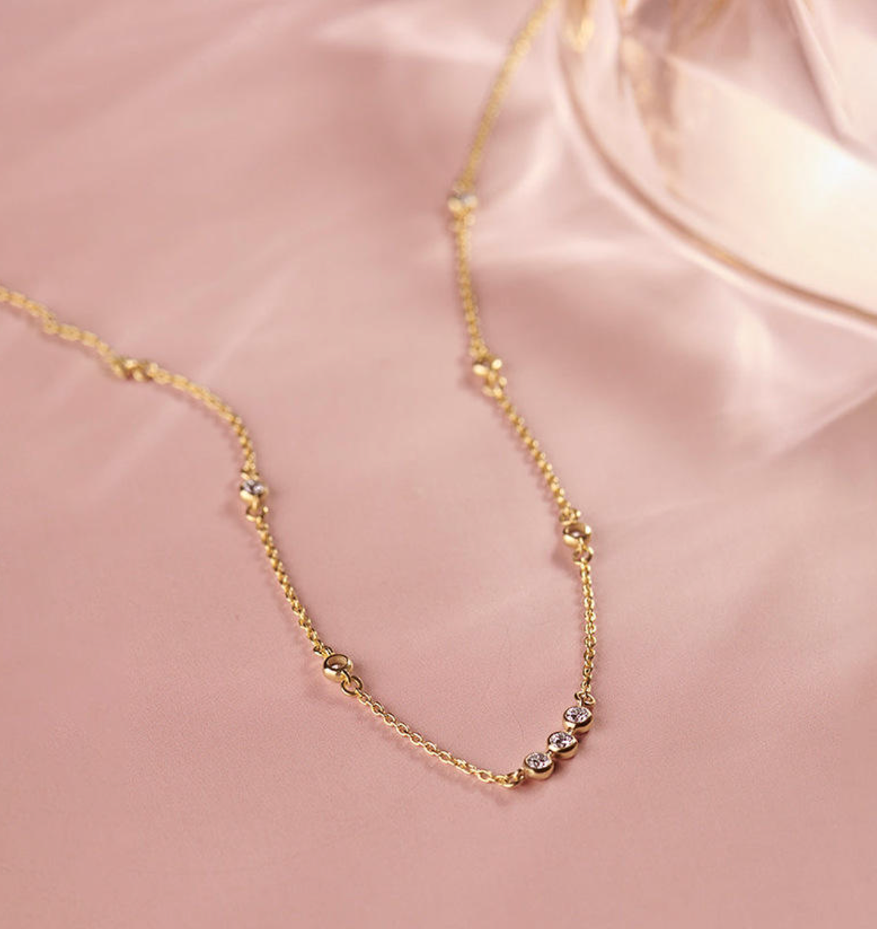 Lunelle Fine Round Zircon Pendant Necklace