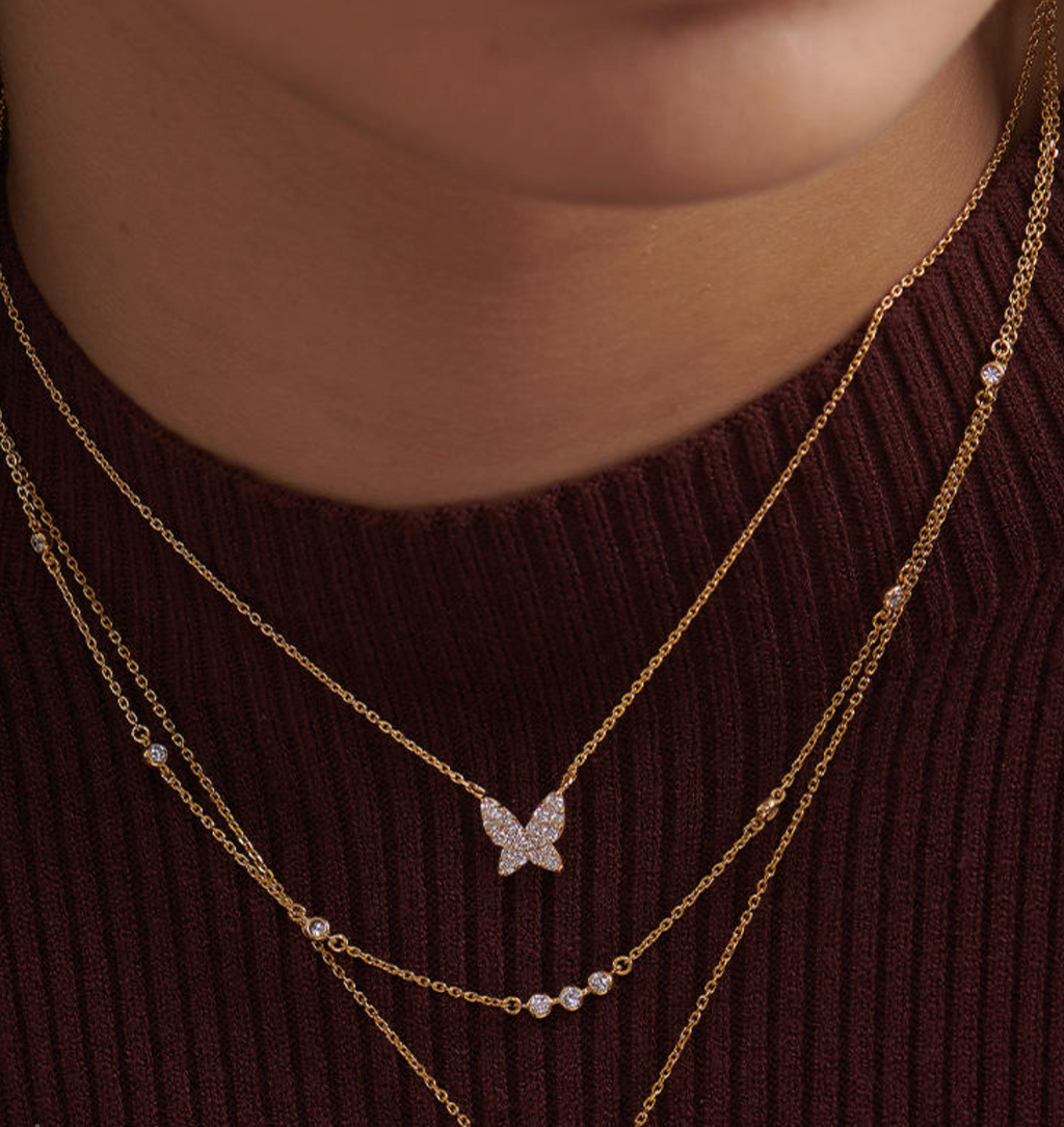 Lunelle Fine Round Zircon Pendant Necklace