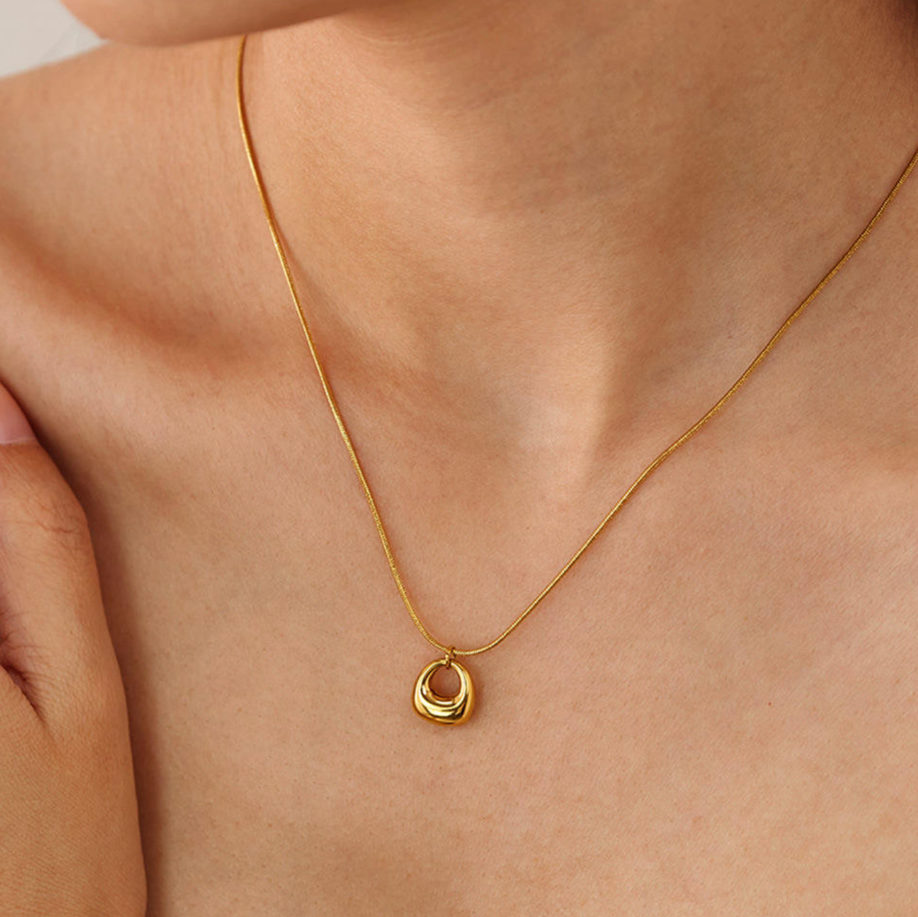 Aveline 18K Gold-Plated Geometric Minimalist Jewelry