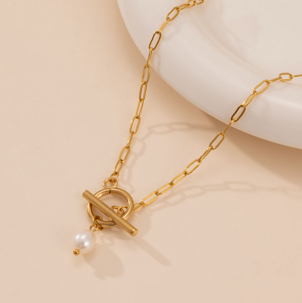Pearlisse Dainty Freshwater Pearl Minimalist Necklace
